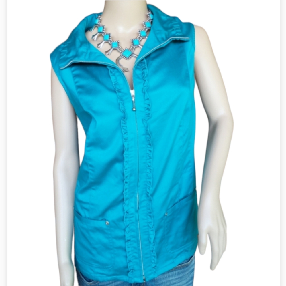 CJ Banks Zippered Vest 1X